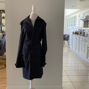 Long Kensington Heritage Trench Coat for Men Navy/Black 52 R